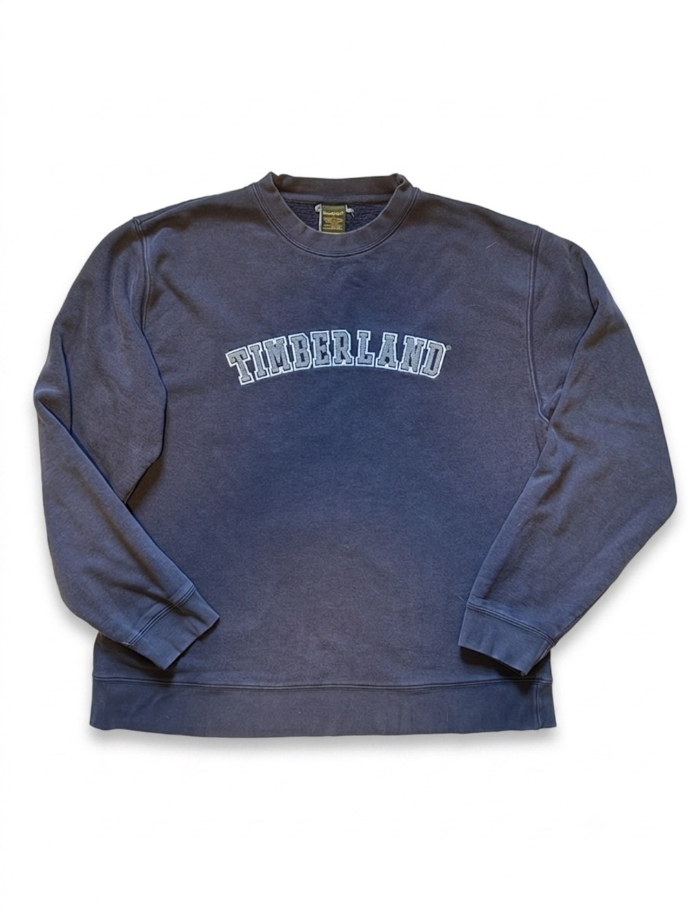Timberland Navy Blue Crewneck Pullover with Arch Logo